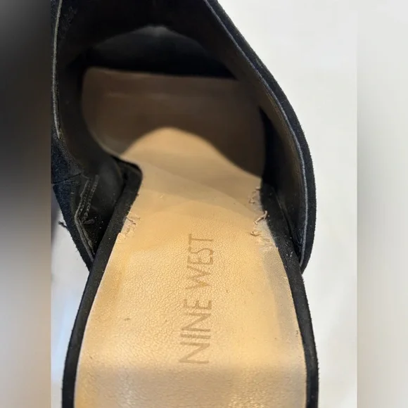 Nine West NW7 Blocky Suede Mules - Picture 5 of 10